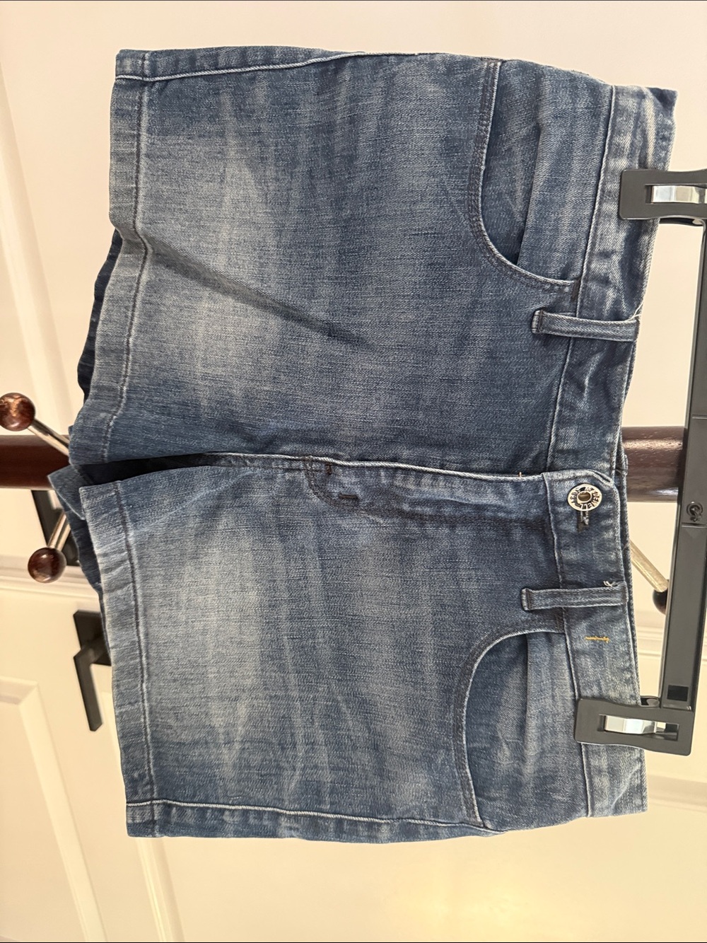 Madewell jean shorts Dark and Light Blue Denim